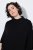 Ulla Popken 855277 Poncho de punto con bajo en pico y cuello barco Negro - Ponchos y capas - 