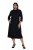 Ulla Popken 855373 Vestido de jersey estampado Negro - Vestidos de punto jersey - 