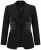 Ulla Popken 855550 Blazer entallado con piedras brillantes Negro - Blazers - Blazers en tallas grandes para mujer