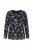 Ulla Popken 856134 Pijama de flores Negro - Pijamas/ropa de estar en casa - 