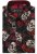 Kam Jeans 6042 Rose Skull Digital Print Shirt Black - Camisas - Camisas 2XL-10XL