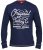 D555 Austin Long Sleeve T-shirt Navy - Camisetas - Camisetas - 2XL-14XL