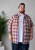 Kam Jeans 6368 Checked Short Sleeve Shirt Red - Camisas - Camisas 2XL-10XL