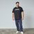North Latitude Mountain T-Shirt V-Neck Negro - TALL camisas - Camisetas para hombres altos