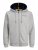 Jack & Jones JCOBERG SWEAT ZIP Hoodie Grey Melange - Sudaderas - Sudaderas 2XL-12XL