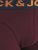 Jack & Jones LICHFIELD Trunks 3-Pack Burgundy - Ropa interior - Ropa interior 2XL-8XL