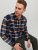 Jack & Jones JOROWEN CHECK COMFORT Shirt Navy - Camisas - Camisas 2XL-10XL