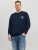 Jack & Jones JCOFILO Crew Neck Sweater with Back Print Navy Blazer - Sudaderas - Sudaderas 2XL-12XL