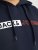 Jack & Jones CORP LOGO PLAY 5 Print Hoodie Navy Blazer - Sudaderas - Sudaderas 2XL-12XL