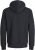 Jack & Jones BRADLEY Zip Hoodi Black - Sudaderas - Sudaderas 2XL-12XL
