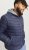 Jack & Jones SPRINT True Red Stitches Quilted Collar Jacket Navy Blazer - Chaquetas - Chaquetas Tallas Grandes 2XL-8XL