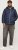 Jack & Jones SPRINT Red Stitches Quilted Hooded Jacket Navy Blazer - Chaquetas - Chaquetas Tallas Grandes 2XL-8XL