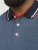 Jack & Jones PAULOS Short Sleeve Polo Denim Blue/PS - Polos - Polos 2XL-8XL