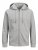 Jack & Jones Basic Sweat Zip Hood Light Grey Melange - Sudaderas - Sudaderas 2XL-12XL