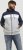 Jack & Jones RUSH White/Grey Blocking Bomber Jacket with Hood Navy Blazer - Chaquetas - Chaquetas Tallas Grandes 2XL-8XL