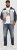 Jack & Jones RUSH White/Grey Blocking Bomber Jacket with Hood Navy Blazer - Chaquetas - Chaquetas Tallas Grandes 2XL-8XL