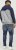 Jack & Jones RUSH White/Grey Blocking Bomber Jacket with Hood Navy Blazer - Chaquetas - Chaquetas Tallas Grandes 2XL-8XL