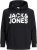 Jack & Jones CORP LOGO Large Print Hoodie Black - Sudaderas - Sudaderas 2XL-12XL