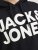 Jack & Jones CORP LOGO Large Print Hoodie Black - Sudaderas - Sudaderas 2XL-12XL