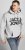 Jack & Jones CORP LOGO Large Print Hoodie Light Grey Melange - Sudaderas - Sudaderas 2XL-12XL