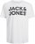 Jack & Jones CORP Logo T-Shirt White w Large Black Print - Camisetas - Camisetas - 2XL-14XL