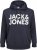 Jack & Jones CORP LOGO Large Print Hoodie Navy Blazer - Sudaderas - Sudaderas 2XL-12XL