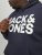 Jack & Jones CORP LOGO Large Print Hoodie Navy Blazer - Sudaderas - Sudaderas 2XL-12XL