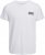 Jack & Jones CORP Logo T-Shirt White w Small Black Print - Camisetas - Camisetas - 2XL-14XL