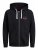 Jack & Jones JJSTAMP ZIP Hoodie Black - Sudaderas - Sudaderas 2XL-12XL