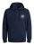 Jack & Jones JJLOCK SWEAT HOOD Navy - Sudaderas - Sudaderas 2XL-12XL