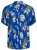 Jack & Jones JORLUKE FLORES Resort Shirt Nautical Blue - Camisas - Camisas 2XL-10XL