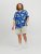 Jack & Jones JORLUKE FLORES Resort Shirt Nautical Blue - Camisas - Camisas 2XL-10XL