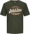 Jack & Jones JJELOGO O-Neck T-Shirt Kombu Green - Camisetas - Camisetas - 2XL-14XL
