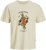 Jack & Jones Anatomy Skull Crew Neck T-Shirt Antique White - Camisetas - Camisetas - 2XL-14XL
