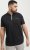 Jack & Jones Fusion Pique Zipper Polo Black - Polos - Polos 2XL-8XL