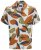 Jack & Jones Vira Marshall AOP Short Sleeve Shirt Cloud Dancer - Camisas - Camisas 2XL-10XL