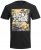 Jack & Jones JJPETE SHAPE Camo Print T-Shirt Black - Camisetas - Camisetas - 2XL-14XL