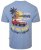 Kam Jeans 5711 Endless Summers Slub Tee With Back Print Blue - Camisetas - Camisetas - 2XL-14XL