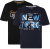 Kam Jeans 5736 NY Print T-Shirts 2-Pack - Camisetas - Camisetas - 2XL-14XL