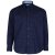 Kam Jeans 6158 Long Sleeve Dobby Embroidery Shirt Navy - Camisas - Camisas 2XL-10XL