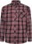Kam Jeans 6301 LS Casual Check Shirt Red - Camisas - Camisas 2XL-10XL