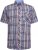 Kam Jeans 6313 Casual Check Short Sleeve Shirt Grey - Camisas - Camisas 2XL-10XL