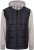 Kam Jeans KV135 Quilted Zip Thru Hoody with Padded Body & Jersey Sleeves Navy TALL SIZES - ROPA DE HOMBRE MT-6XLT - Tamaños de talle alto
