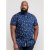 D555 Davian Hawaii Shirt Navy - Camisas - Camisas 2XL-10XL