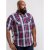 D555 Terell Shirt Navy/Red - Camisas - Camisas 2XL-10XL