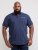 D555 Rogers Printed Polo Navy - Polos - Polos 2XL-8XL