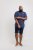D555 Rogers Printed Polo Navy - Polos - Polos 2XL-8XL