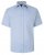 Kam Jeans 6283 Casual SS Herringbone Shirt Blue - Camisas - Camisas 2XL-10XL