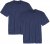 Adamo Marlon Comfort fit 2-pack T-shirt Denim Blue - Camisetas - Camisetas - 2XL-14XL