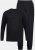 JP1880 Two-piece Pyjamas Long Sleeve and Long Trousers Black - Ropa interior - Ropa interior 2XL-8XL